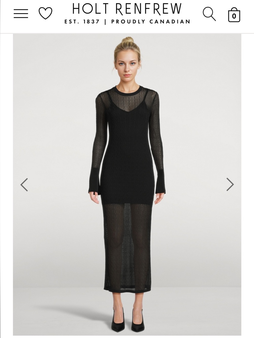 Holt Renfrew DODIEE
Ayla Knit Maxi Dress
$890 sold out in xs and most sizes